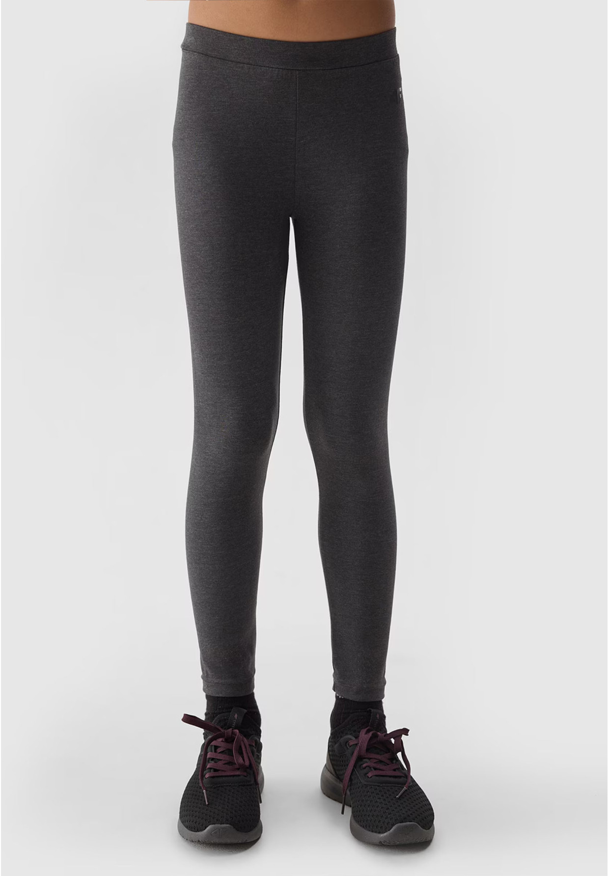 Legginsy Dziewczęce Spodnie 4F dzianinowe szare 4FJWSS24TTIGF130