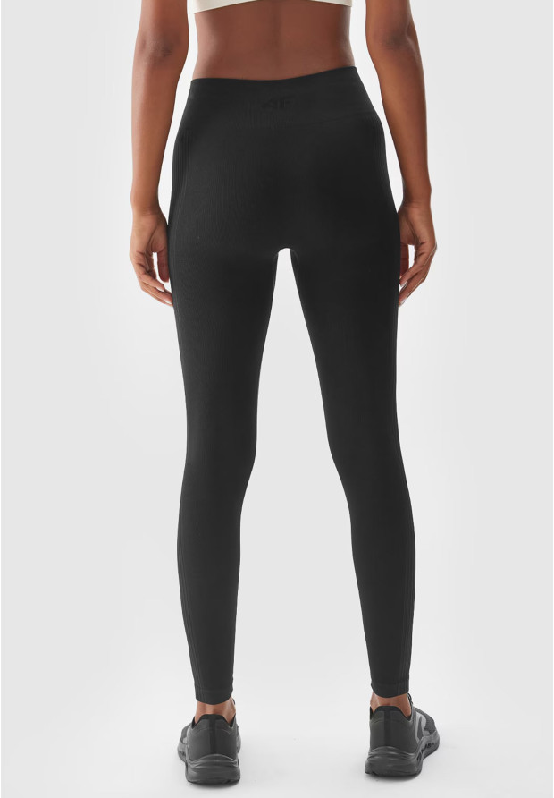 Legginsy Damskie 4F Treningowe Bezszwowe z wysokim stanem 4FWAW24TFTIF278