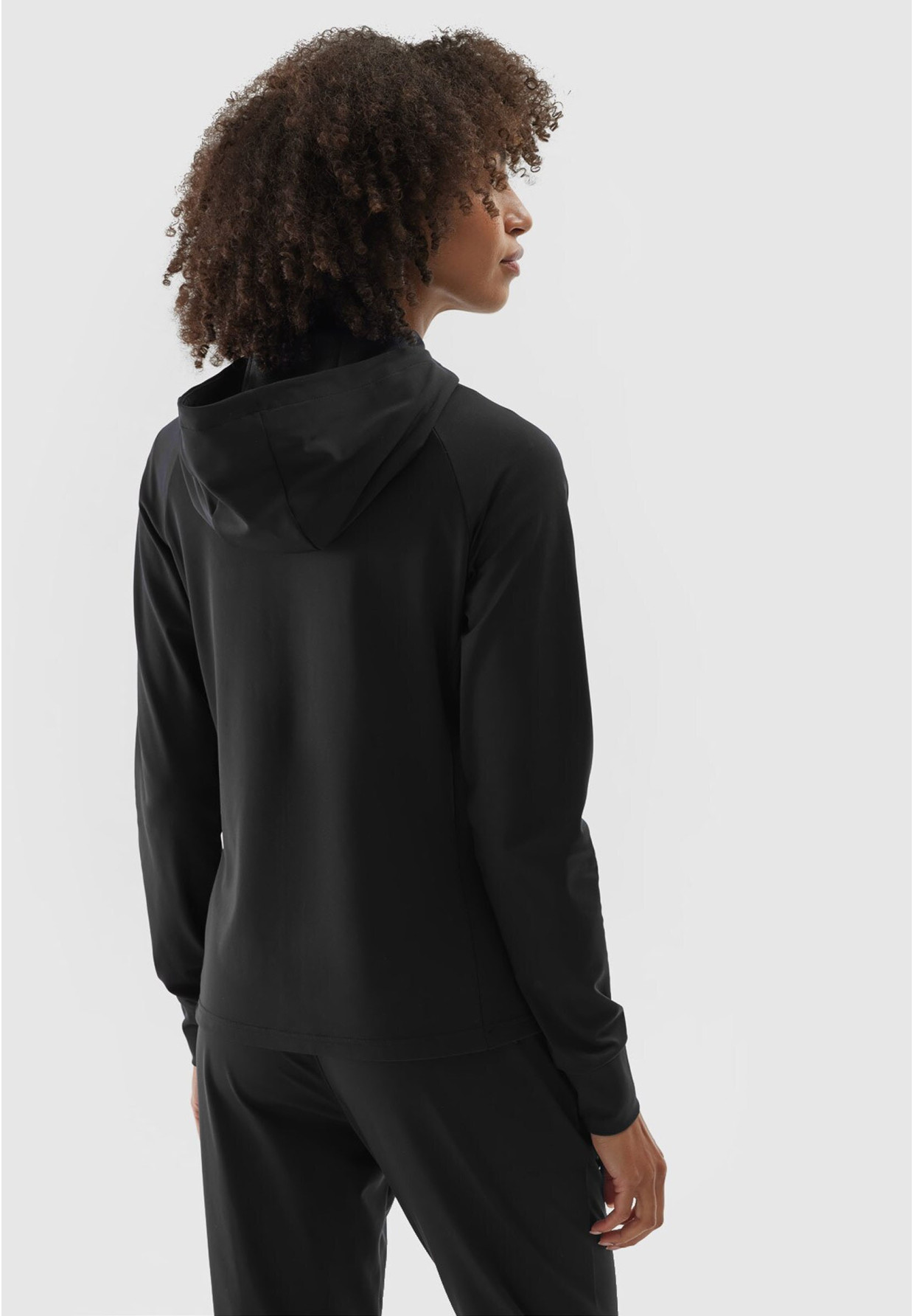 Bluza Damska 4F Treningowa Sportowa Rozpinana Czarna 4FWAW24TFSWF406