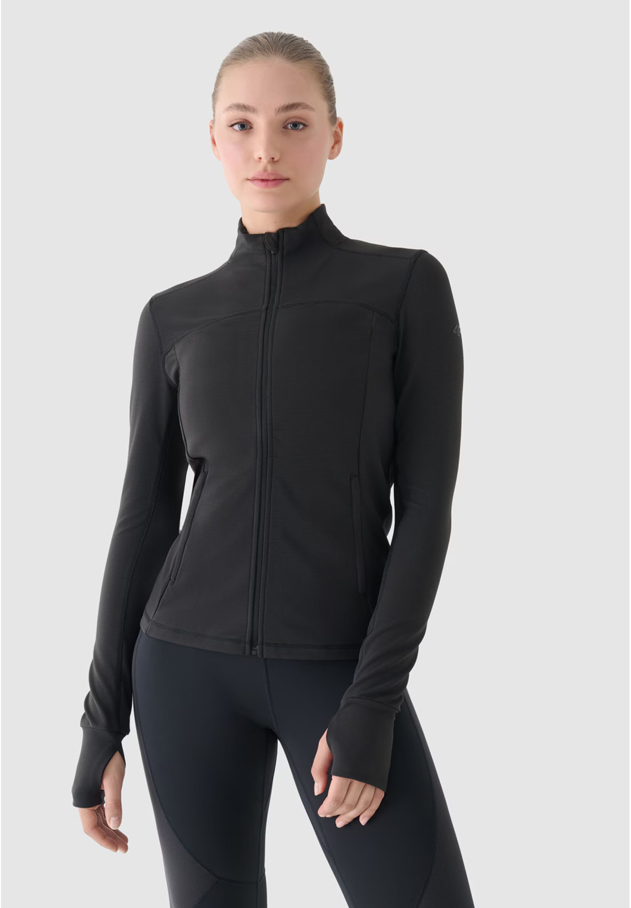 Bluza Damska 4F Treningowa Sportowa Rozpinana Szara 4FWAW24TFSWF391