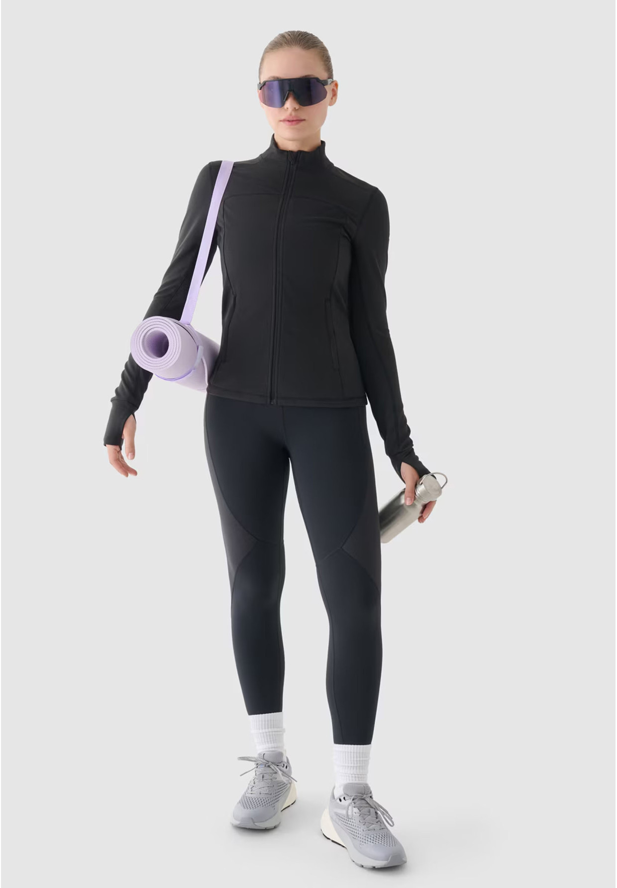 Bluza Damska 4F Treningowa Sportowa Rozpinana Szara 4FWAW24TFSWF391
