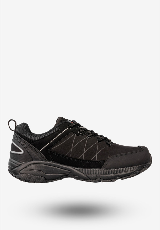 Sneakersy Damskie Młodzieżowe Buty Sportowe Aqua Soft Shell Czarne DK King