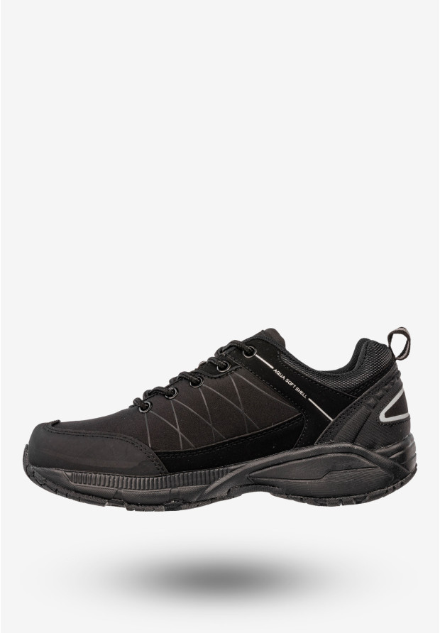 Sneakersy Damskie Młodzieżowe Buty Sportowe Aqua Soft Shell Czarne DK King