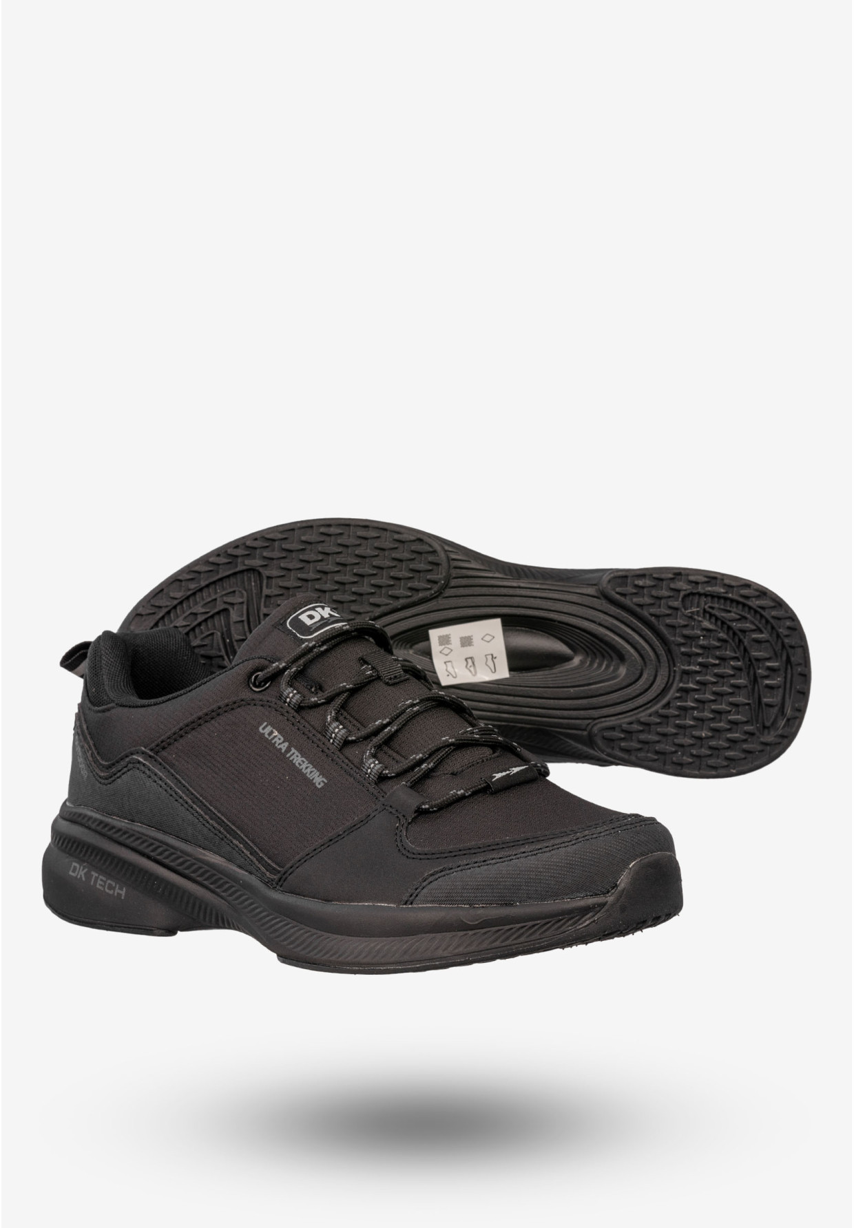 Sneakersy Męskie Buty Sportowe Trekkingowe Czarne DK Anakin