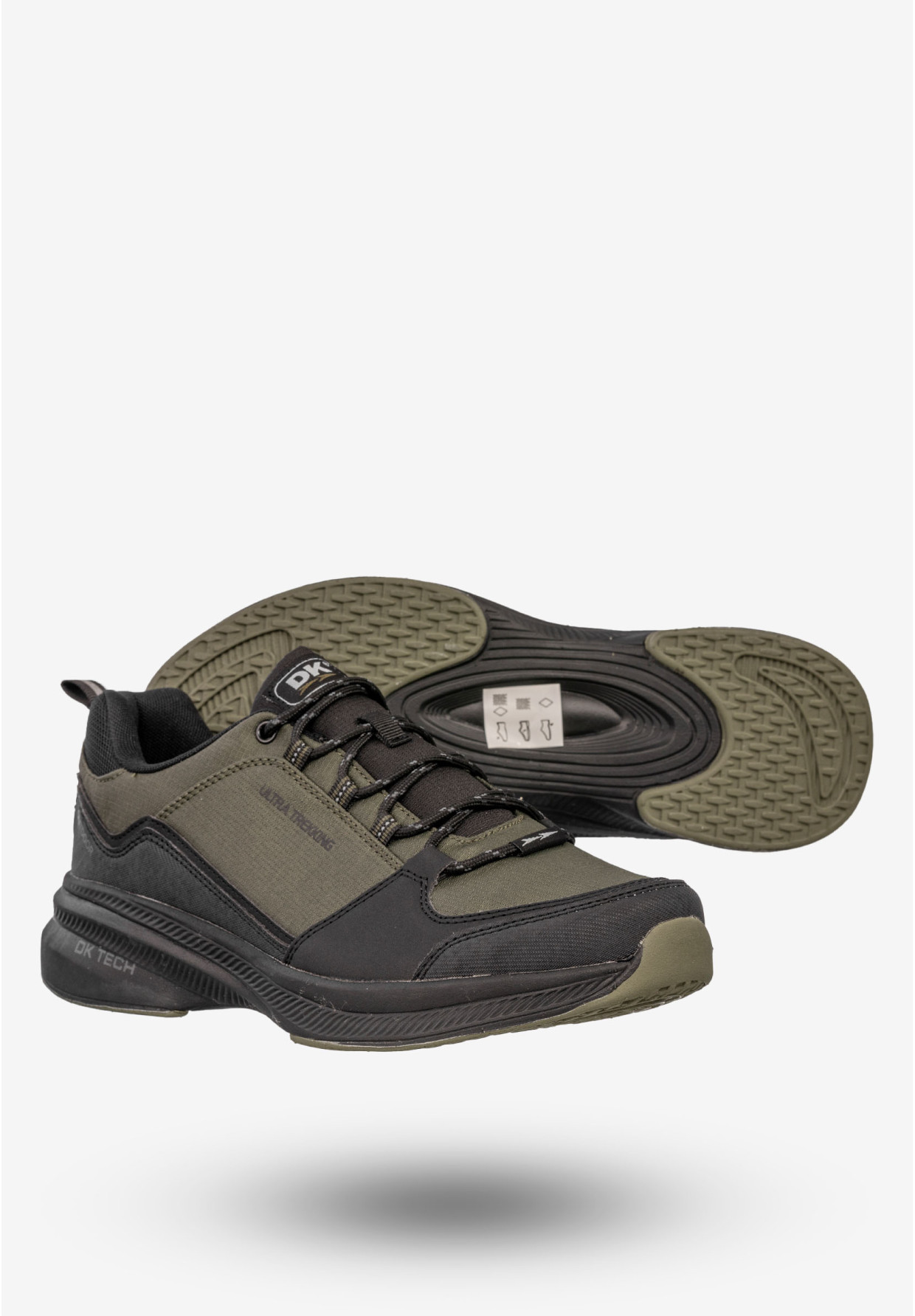 Sneakersy Męskie Buty Sportowe Trekkingowe Khaki DK Anakin