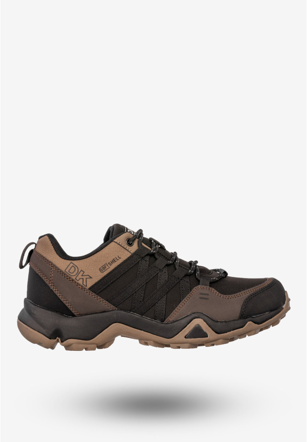 Sneakersy Męskie Buty Sportowe Trekkingowe Softshell Brązowe DK Swat