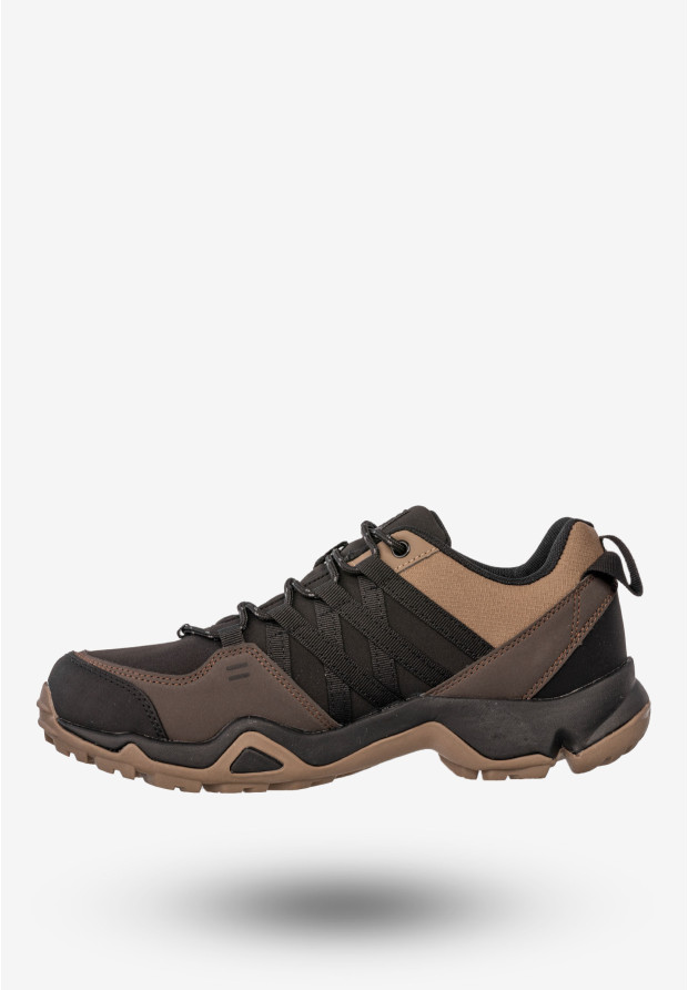 Sneakersy Męskie Buty Sportowe Trekkingowe Softshell Brązowe DK Swat