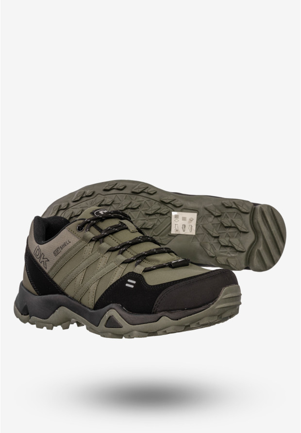 Sneakersy Męskie Buty Sportowe Trekkingowe Softshell Khaki DK Swat