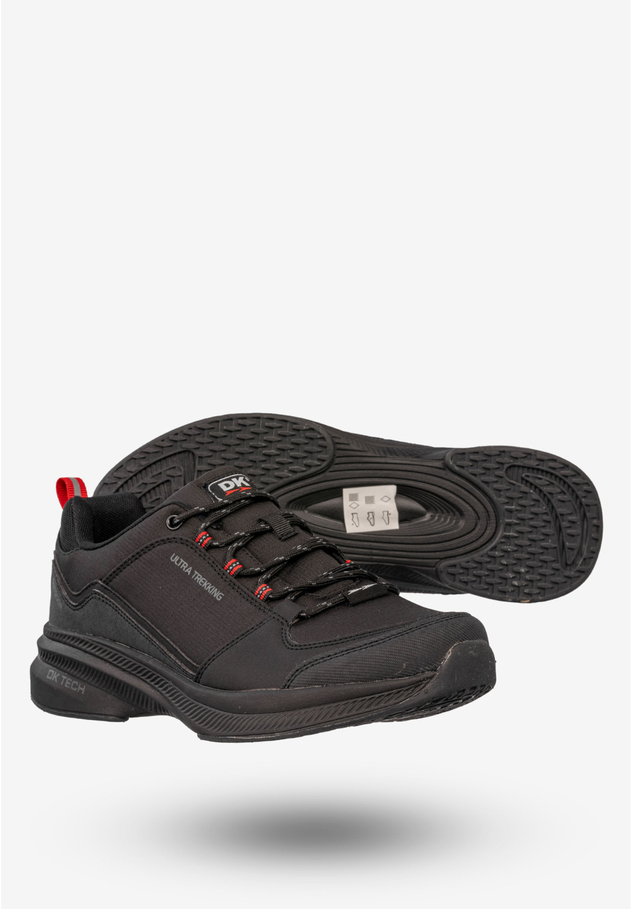 Sneakersy Męskie Buty Sportowe Trekkingowe Czarne DK Anakin