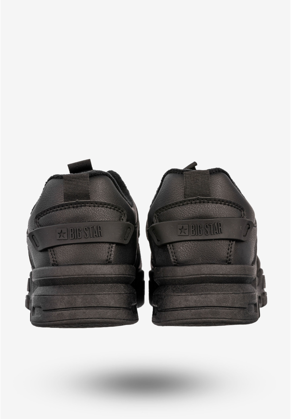 Sneakersy Męskie BIG STAR Buty Sportowe Półbuty Ocieplane Czarne OO174584