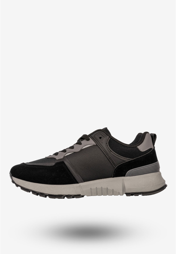 Sneakersy Męskie BIG STAR Buty Sportowe Półbuty Czarne SS174062