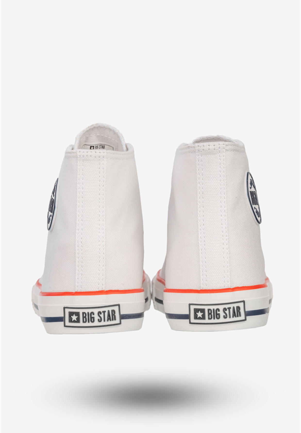 Trampki Damskie BIG STAR Buty Sportowe Wysokie Białe NN274660