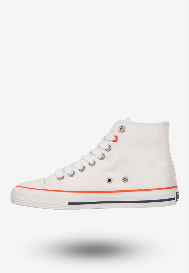 Trampki Damskie BIG STAR Buty Sportowe Wysokie Białe NN274660