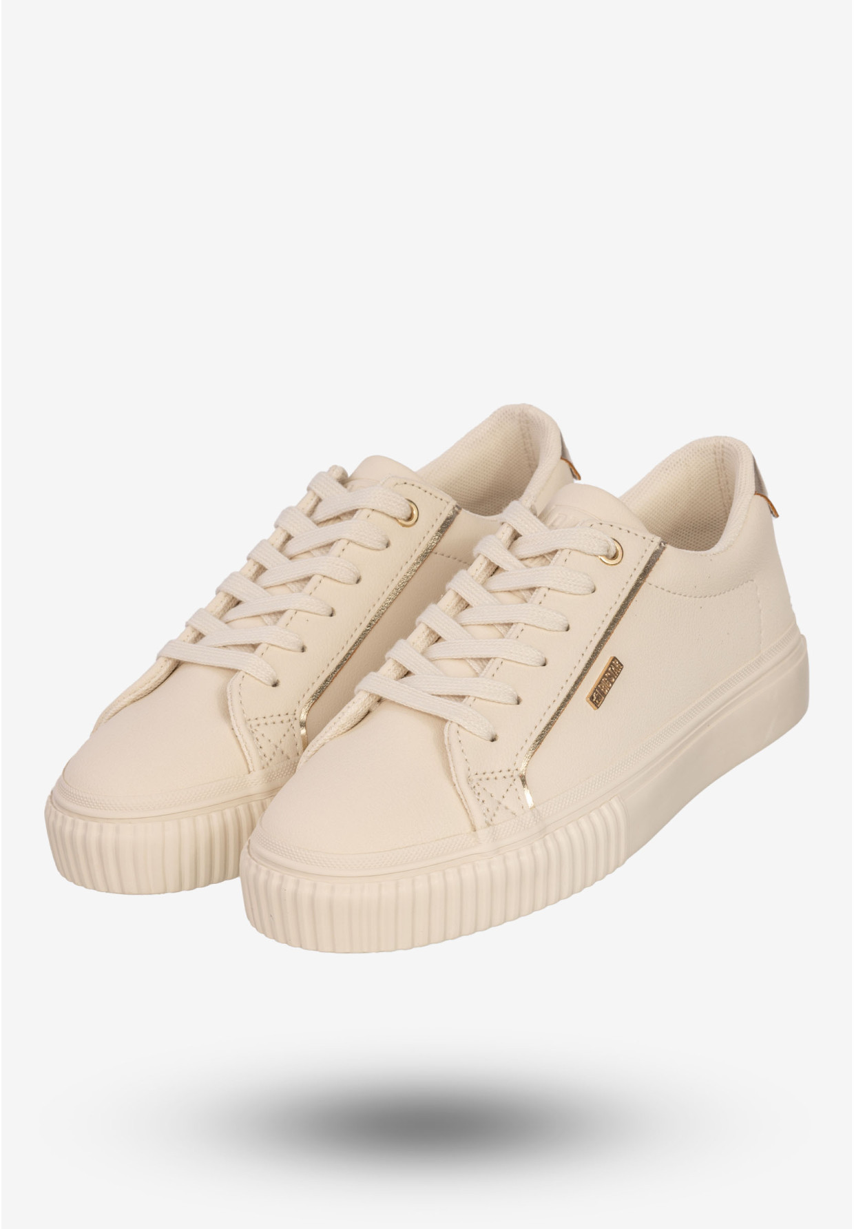 Sneakersy Damskie BIG STAR Buty Sportowe Półbuty Beżowe SS274027