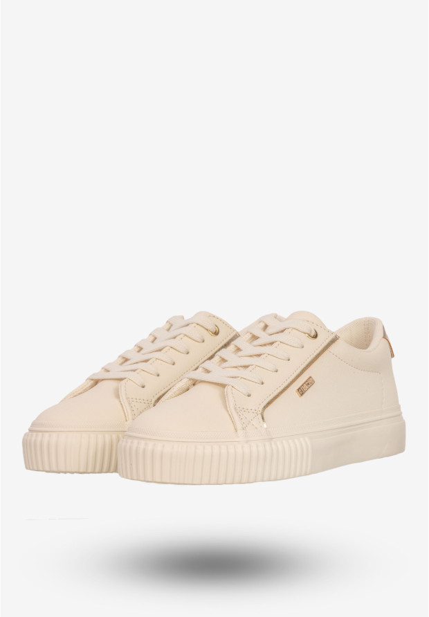Sneakersy Damskie BIG STAR Buty Sportowe Półbuty Beżowe SS274027
