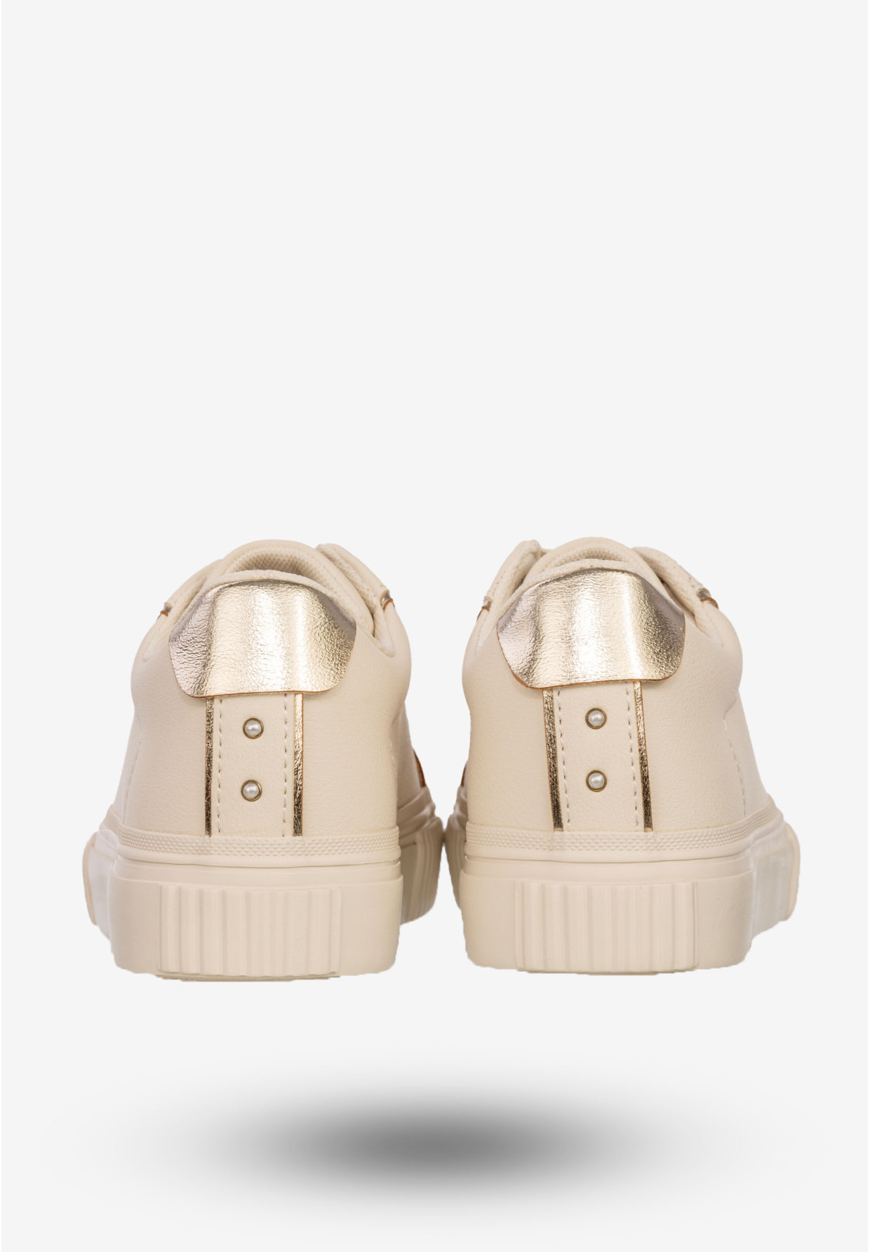 Sneakersy Damskie BIG STAR Buty Sportowe Półbuty Beżowe SS274027