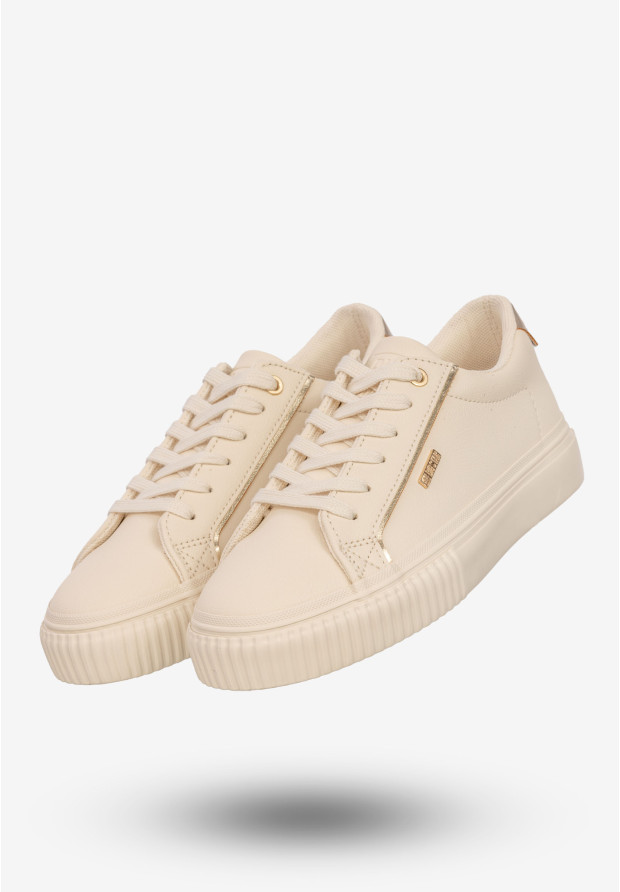 Sneakersy Damskie BIG STAR Buty Sportowe Półbuty Beżowe SS274027