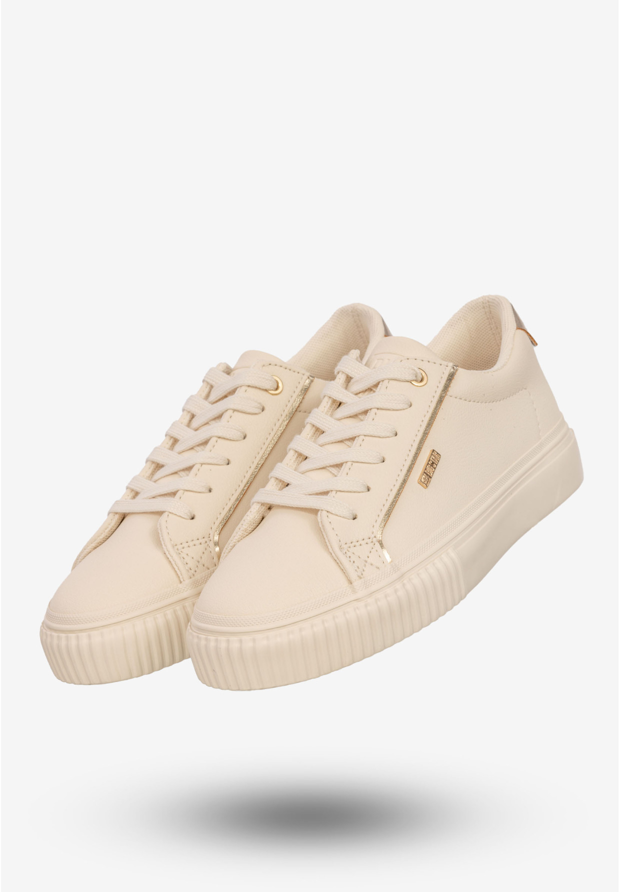 Sneakersy Damskie BIG STAR Buty Sportowe Półbuty Beżowe SS274027