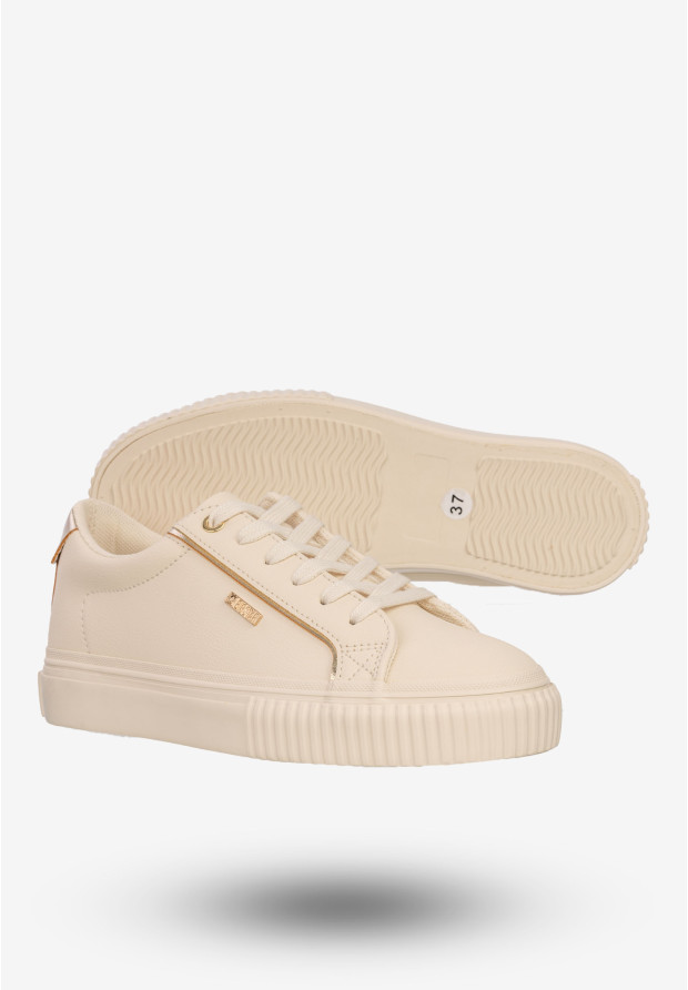 Sneakersy Damskie BIG STAR Buty Sportowe Półbuty Beżowe SS274027