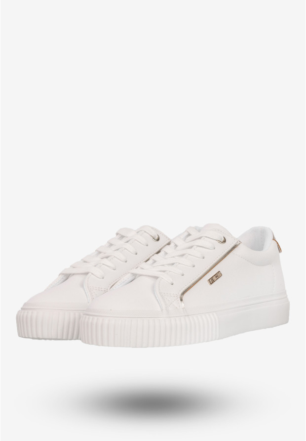Sneakersy Damskie BIG STAR Buty Sportowe Półbuty Białe SS274026