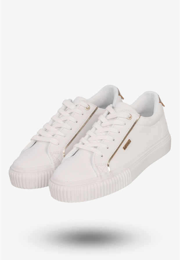 Sneakersy Damskie BIG STAR Buty Sportowe Półbuty Białe SS274026