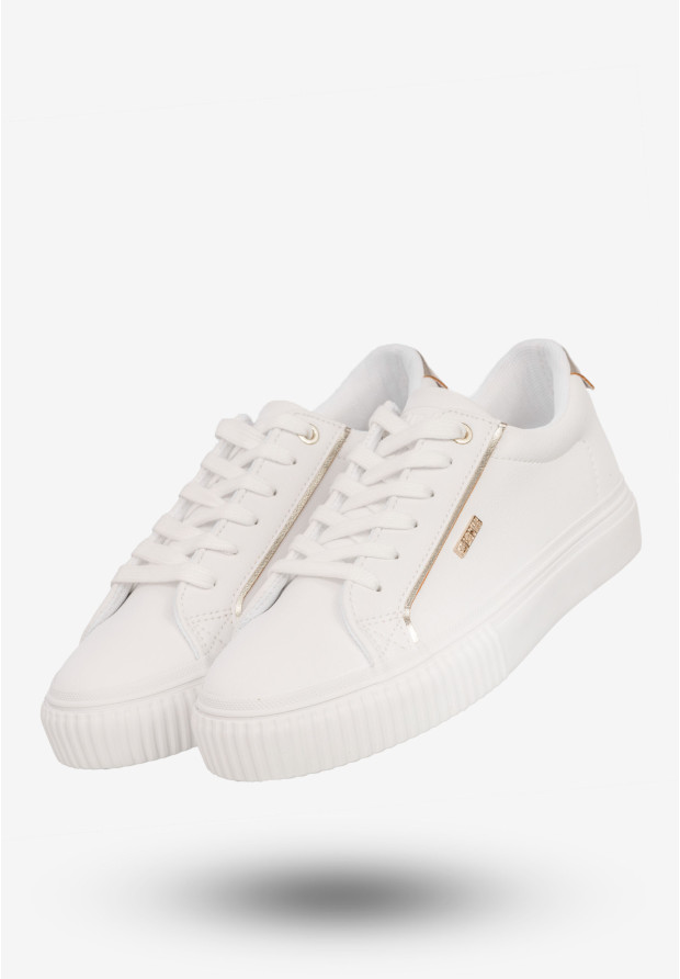 Sneakersy Damskie BIG STAR Buty Sportowe Półbuty Białe SS274026