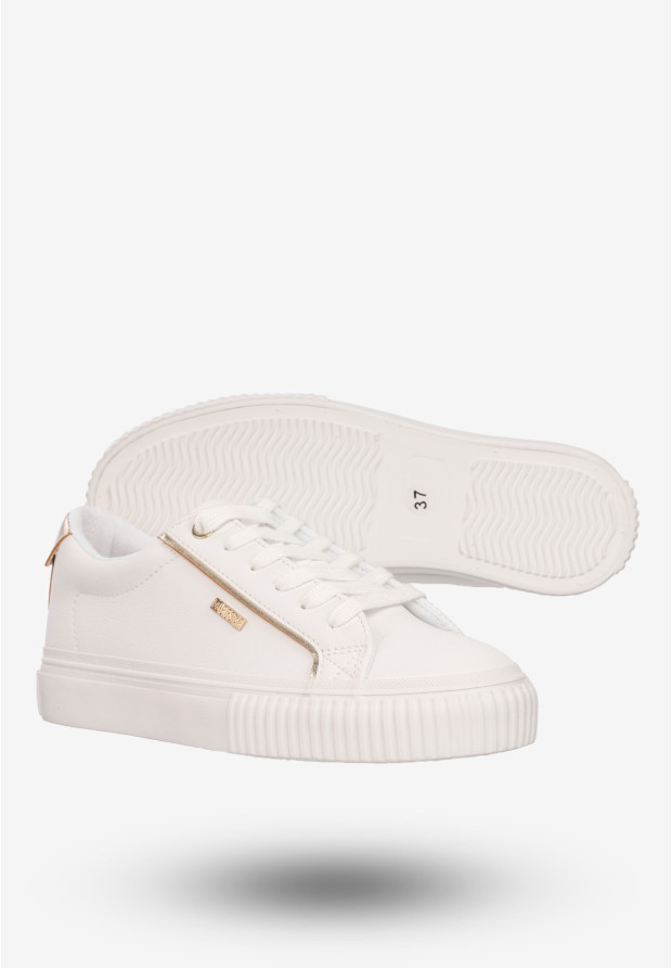 Sneakersy Damskie BIG STAR Buty Sportowe Półbuty Białe SS274026