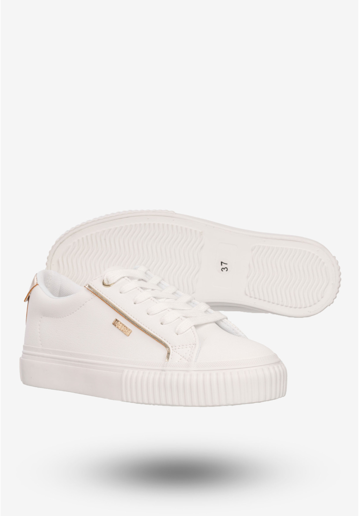 Sneakersy Damskie BIG STAR Buty Sportowe Półbuty Białe SS274026