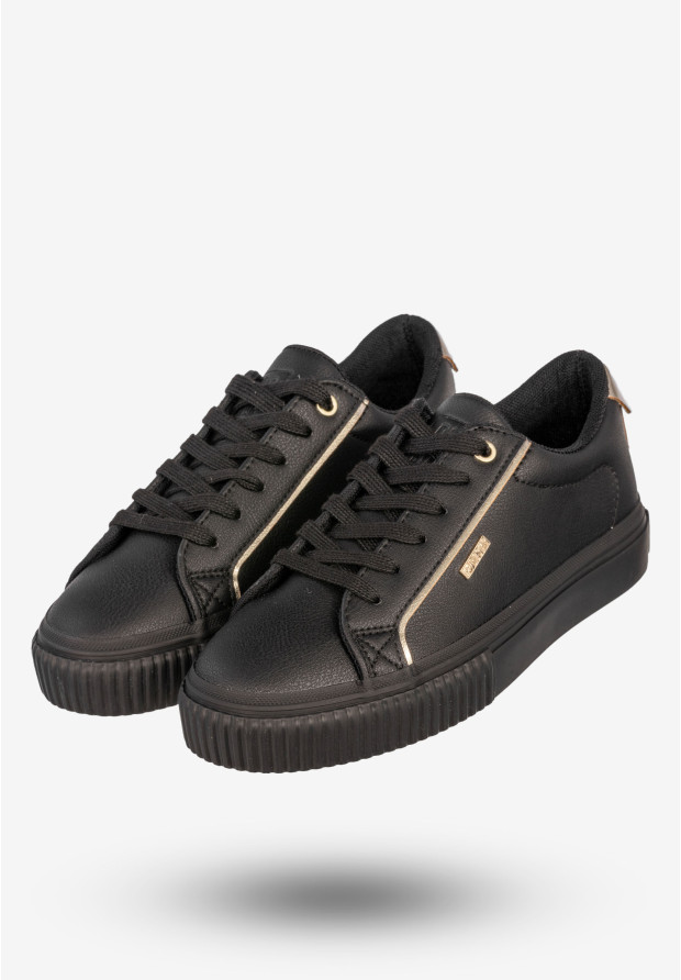 Sneakersy Damskie BIG STAR Buty Sportowe Półbuty Czarne SS274025