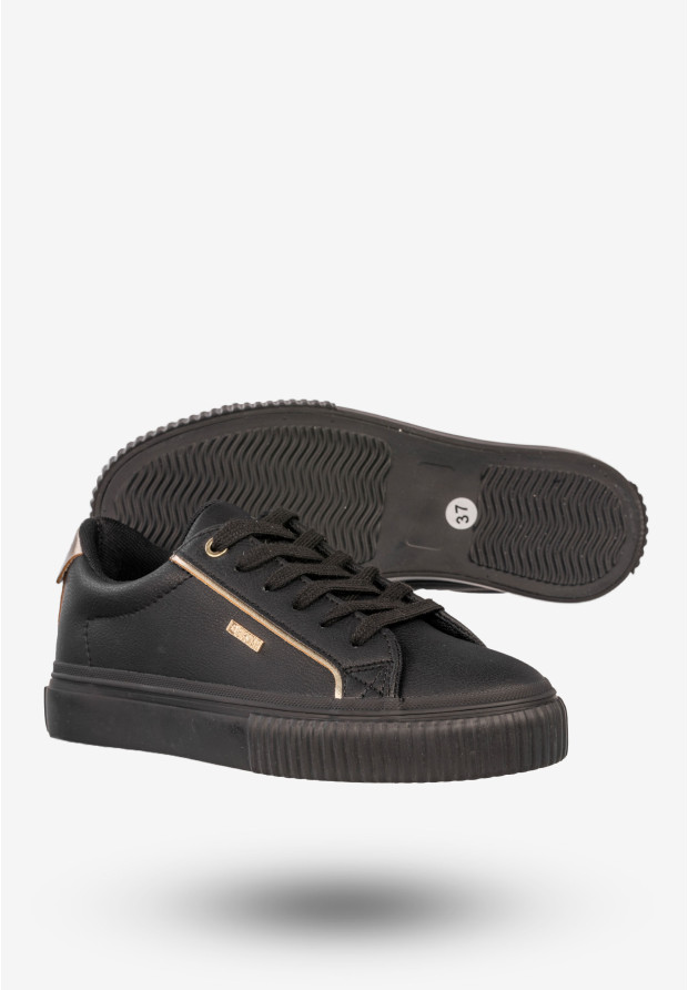 Sneakersy Damskie BIG STAR Buty Sportowe Półbuty Czarne SS274025