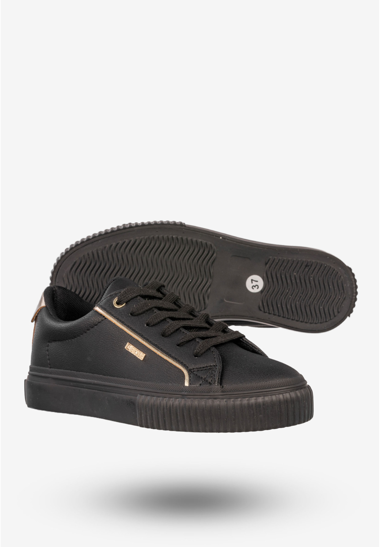 Sneakersy Damskie BIG STAR Buty Sportowe Półbuty Czarne SS274025