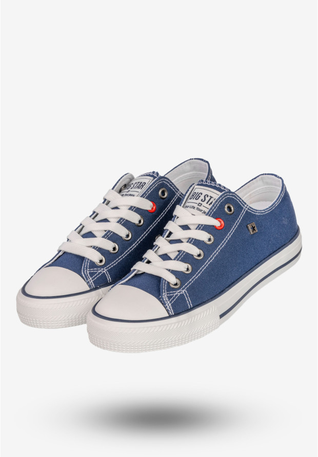 Trampki Damskie BIG STAR Buty Sportowe Niskie Granatowe NN274653