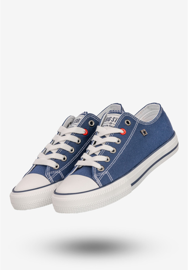 Trampki Damskie BIG STAR Buty Sportowe Niskie Granatowe NN274653