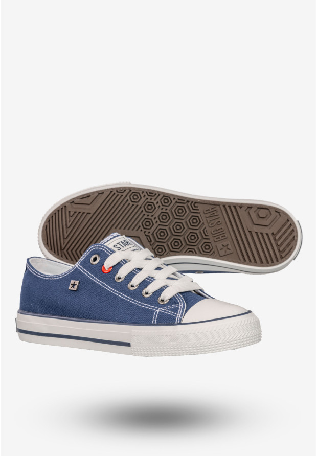Trampki Damskie BIG STAR Buty Sportowe Niskie Granatowe NN274653