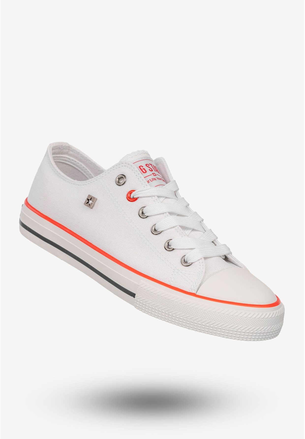 Trampki Damskie BIG STAR Buty Sportowe Niskie Białe NN274656