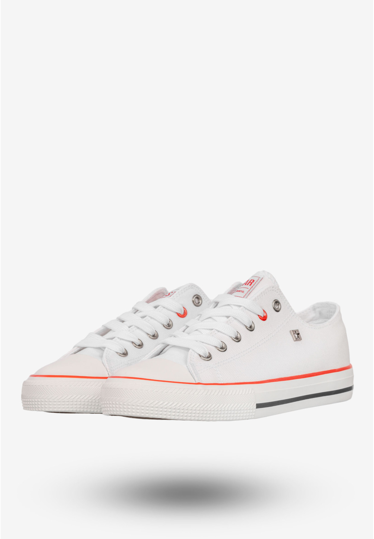 Trampki Damskie BIG STAR Buty Sportowe Niskie Białe NN274656
