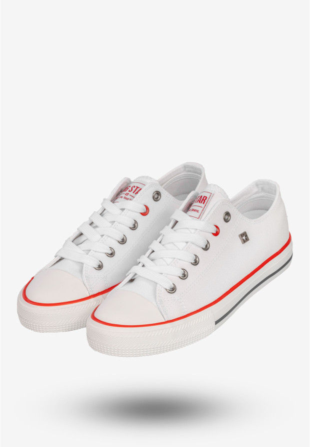 Trampki Damskie BIG STAR Buty Sportowe Niskie Białe NN274656