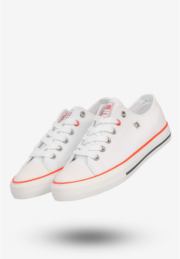 Trampki Damskie BIG STAR Buty Sportowe Niskie Białe NN274656