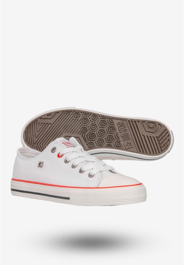 Trampki Damskie BIG STAR Buty Sportowe Niskie Białe NN274656