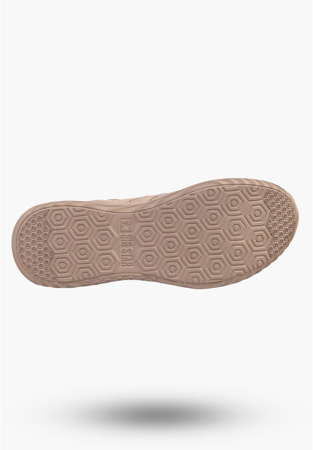 Sneakersy Męskie BIG STAR Buty Sportowe Brązowe Siatkowane KK174258