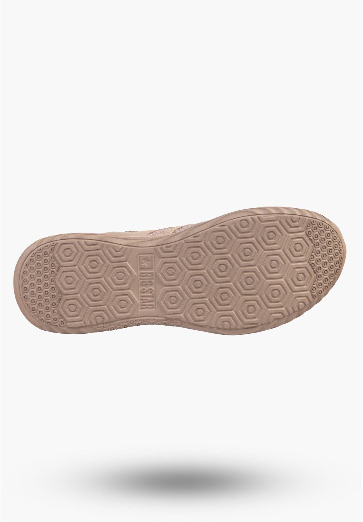 Sneakersy Męskie BIG STAR Buty Sportowe Brązowe Siatkowane KK174258