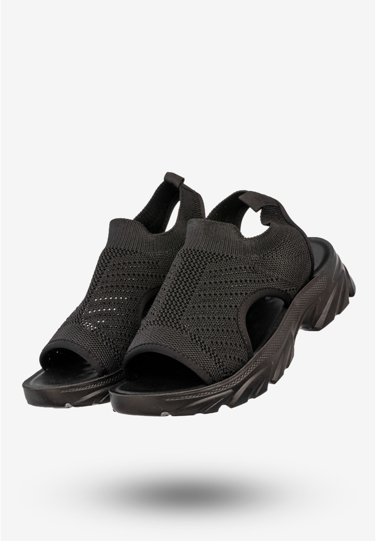 Sandały Damskie Buty Letnie Lekkie Wsuwane Czarne Potocki