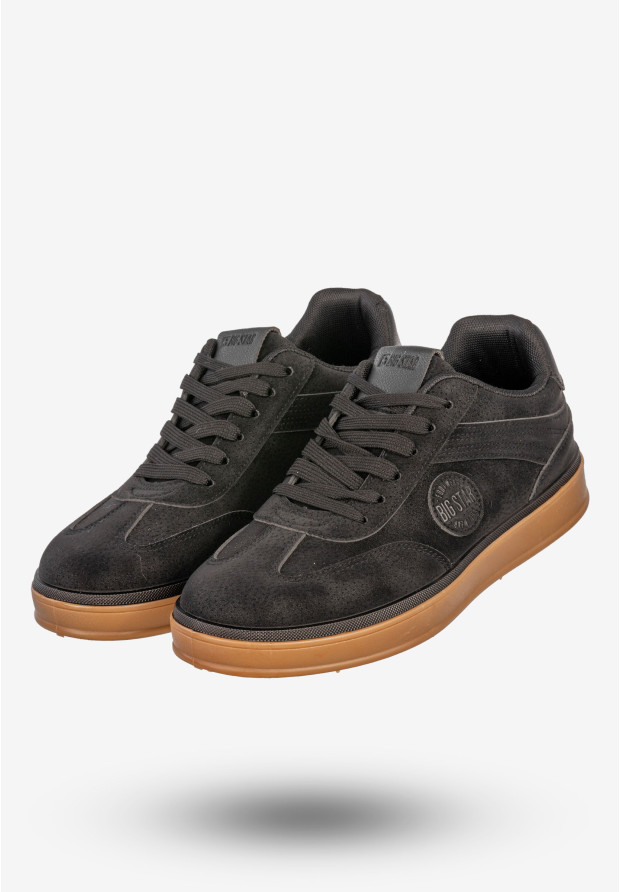 Sneakersy Męskie BIG STAR Buty Sportowe Miejskie Półbuty Czarne SS174019