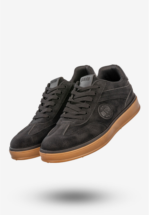 Sneakersy Męskie BIG STAR Buty Sportowe Miejskie Półbuty Czarne SS174019