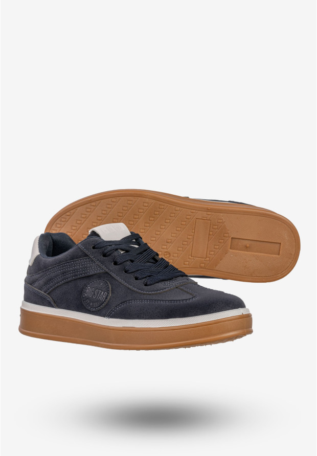 Sneakersy Męskie BIG STAR Buty Sportowe Miejskie Półbuty Granatowe SS174021