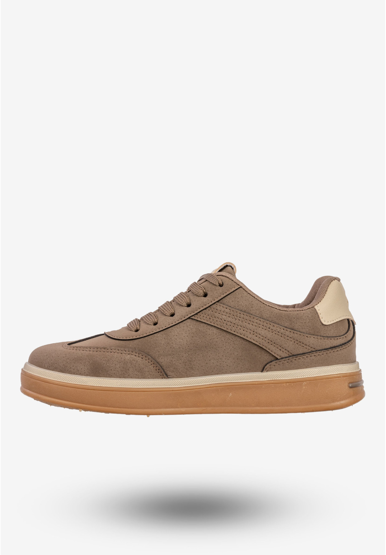 Sneakersy Męskie BIG STAR Buty Sportowe Miejskie Półbuty Jasny Brąz SS174020