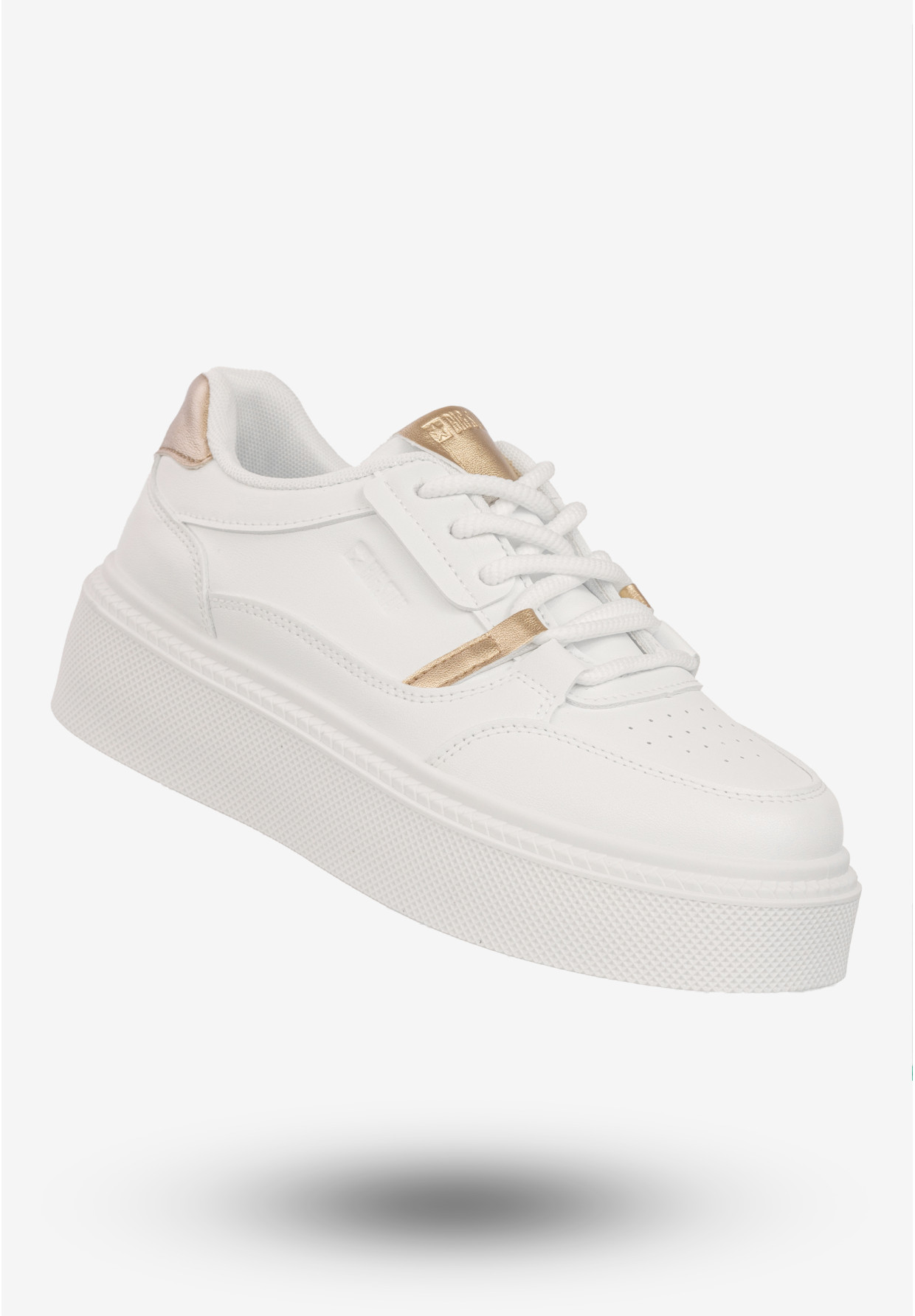 Sneakersy Damskie BIG STAR Buty Sportowe Półbuty Na Platformie Białe SS274359