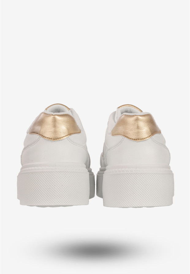 Sneakersy Damskie BIG STAR Buty Sportowe Półbuty Na Platformie Białe SS274359