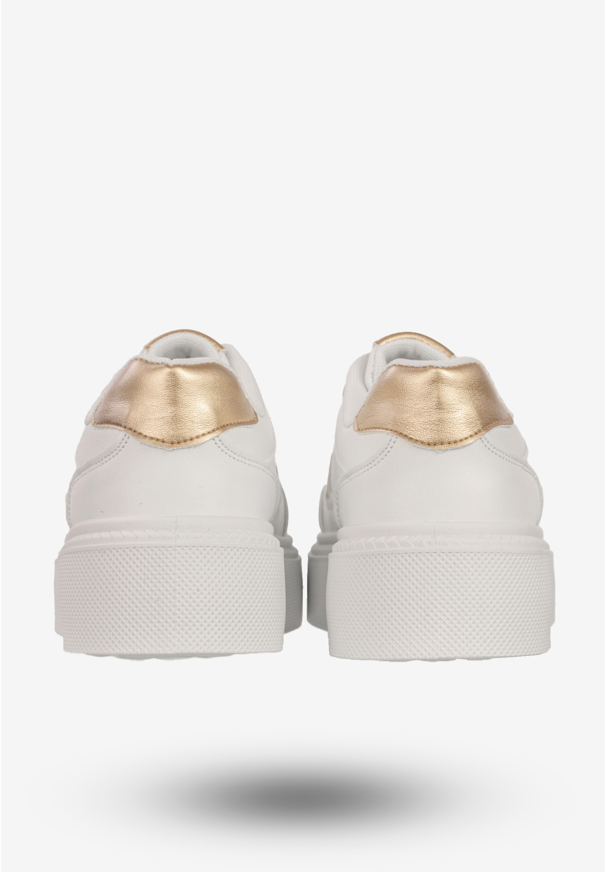 Sneakersy Damskie BIG STAR Buty Sportowe Półbuty Na Platformie Białe SS274359