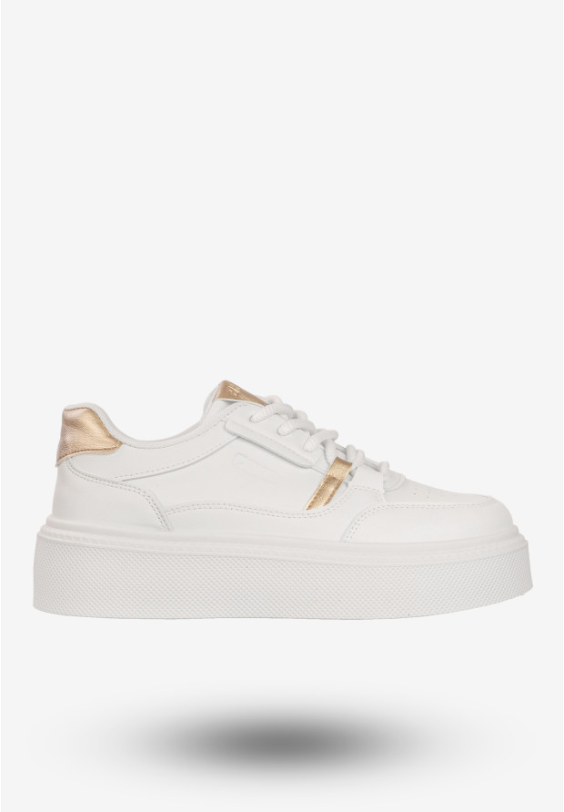 Sneakersy Damskie BIG STAR Buty Sportowe Półbuty Na Platformie Białe SS274359